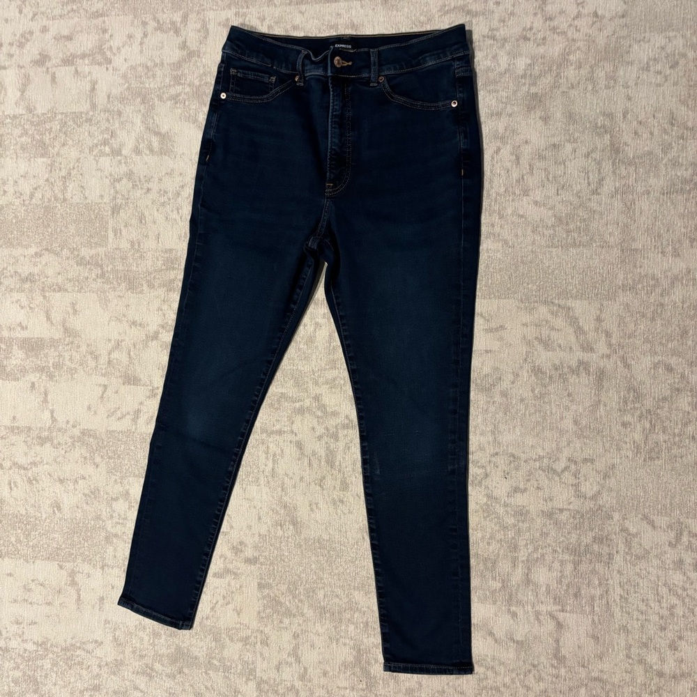 Express Dark Blue Women's Skinny Jeans